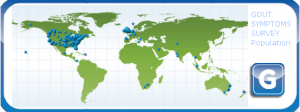 Gout Symptoms Survey 2007-2010 Population Map